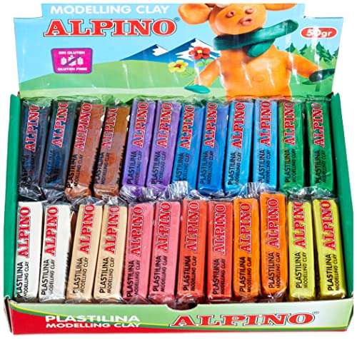 Alpino Plastilina Kit de 24 Unidades  Plastilina para Niños No Tóxica »  Chollometro