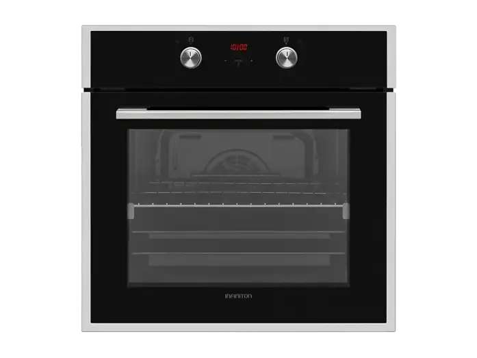 Horno Integrable Infiniton 65L con Limpieza a Vapor - Negro y Acero Inoxidable