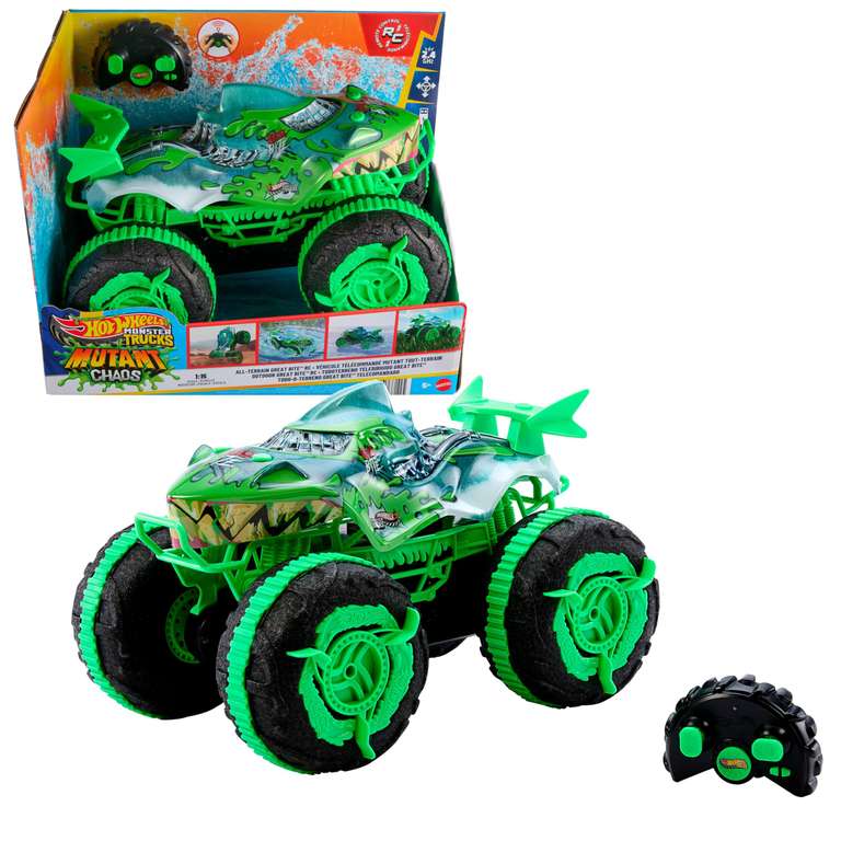 Hot Wheels Monster Trucks Todo Terreno Great Bite RC