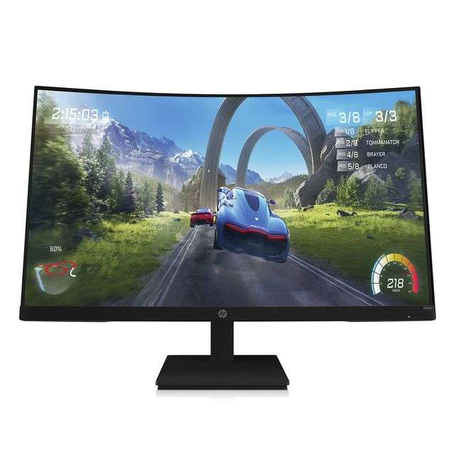 HP Monitor PC Gaming curvo 80 cm (31,5") HP X32c, 165 Hz, Full HD, AMD FreeSync Premium