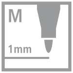 Marcador permanente STABILO OHPen - Caja con 10 unidades - Color negro - Punta media