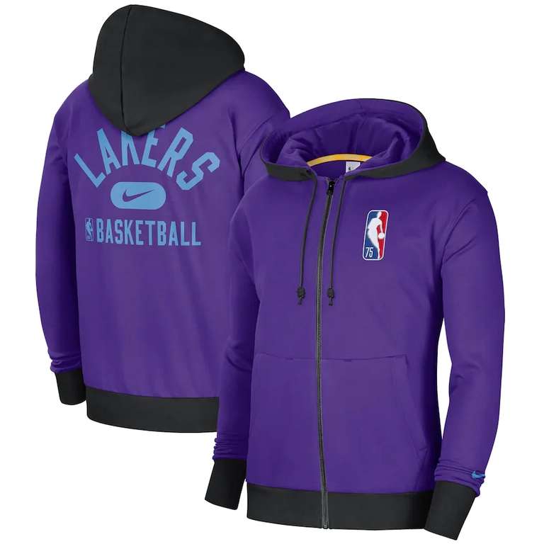 Chaqueta Lakers Nike City Edition Fleece Full Zip Hoodie - Mens