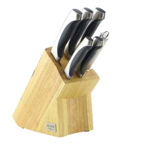 Ross Henery Professional – Set de cuchillos de cocina de 6 piezas. Juego de cuchillos con afilador