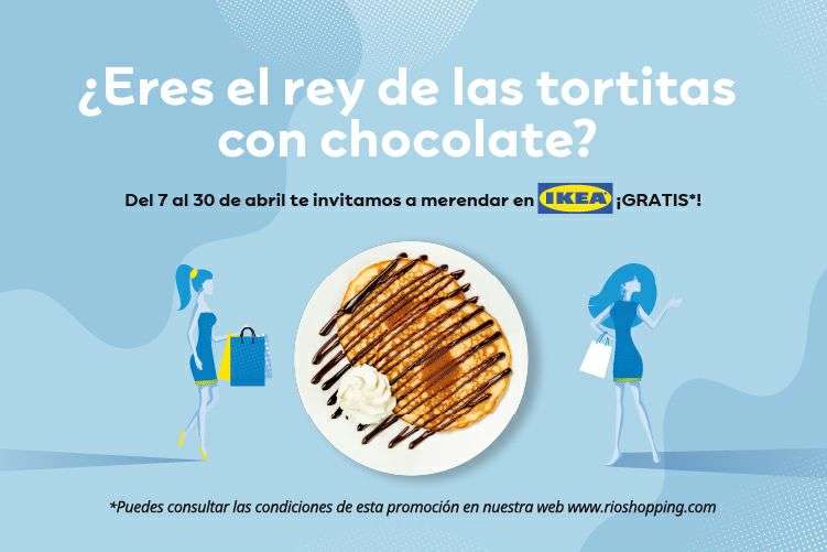 Tortitas con chocolate gratis por compras superiores a 30€ en Rio Shopping