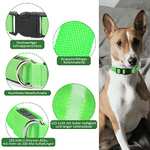 Collar luminoso LED para perro, impermeable, ajustable, USB 3 modos de iluminación