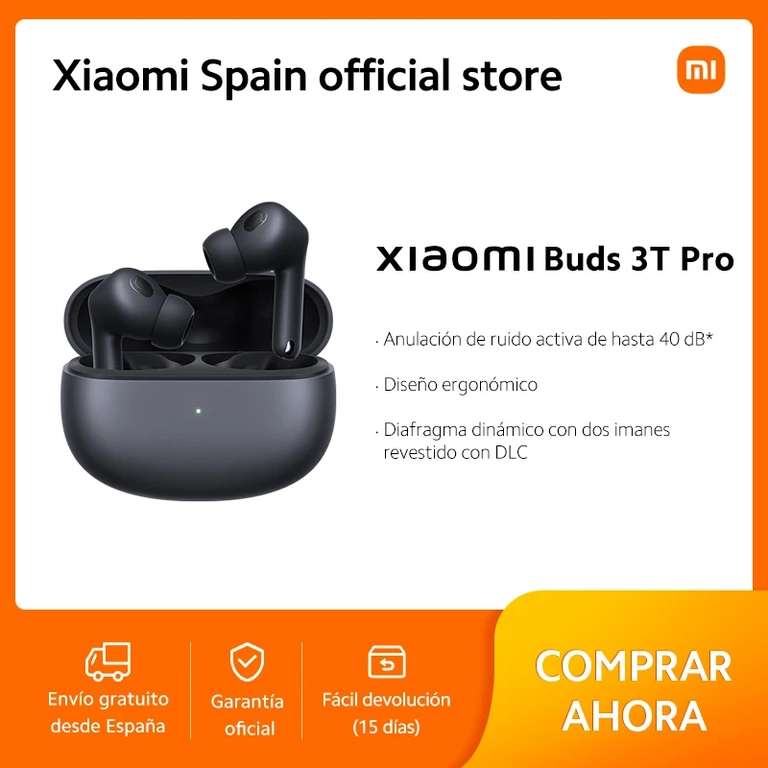 Xiaomi Buds 3T Pro (envío desde España) (blanco y negro)
