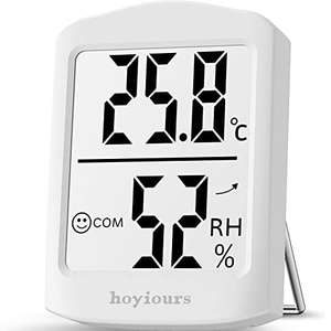 Termómetro Higrómetro Portátil, Digital Medición de Temperatura y Humedad