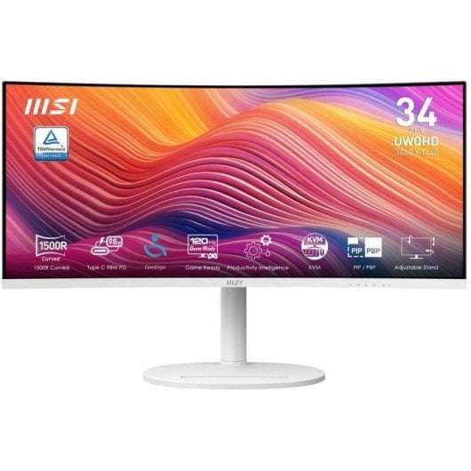 Monitor MSI Modern MD342CQPW 34" UltraWide QHD 120Hz USB-C 98W