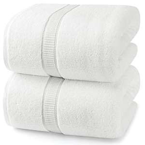 Utopia Towels - Pack de 2 Toallas de Baño Jumbo de Lujo (90 x 180 CM, Negro)