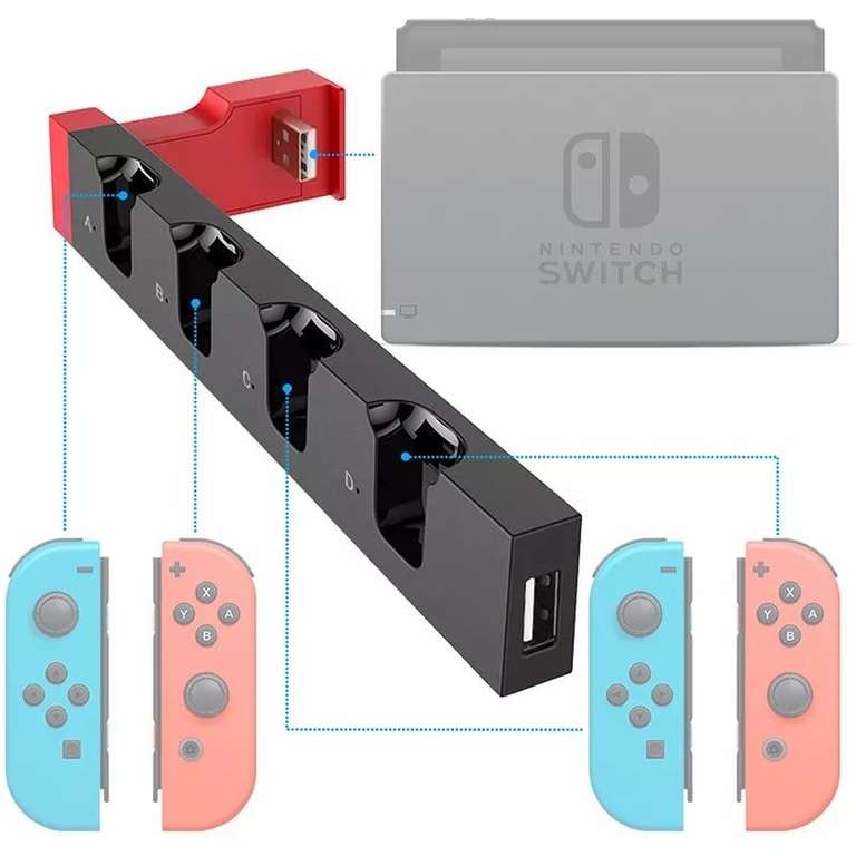 Base de carga mandos Nintendo Switch