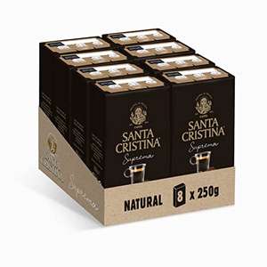 Santa Cristina Suprema Café Molido Natural 250g - 8 paquetes