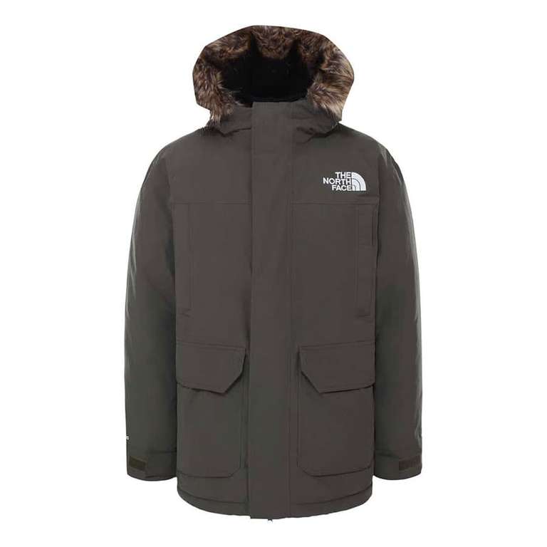 Chaqueta The North Face Stover Parka DryVent verde oscuro blanco