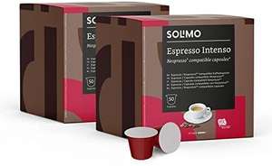 Solimo Cápsulas de café Espresso Intenso compatibles con Nespresso