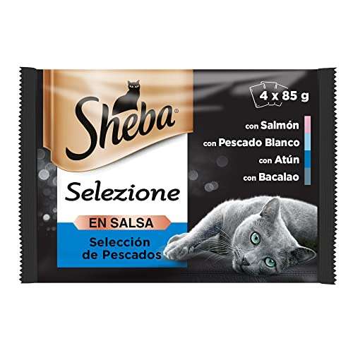 Sheba selección pescado gatos salsa, 13 x (4 x 85g)