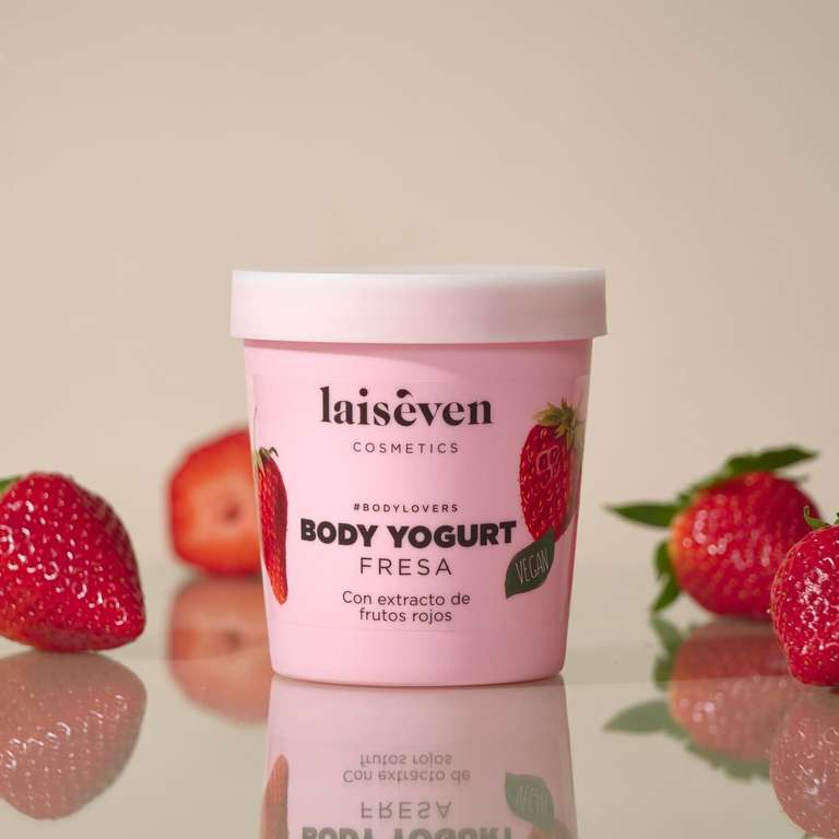 Body Yogurt Fresa | 300ML Crema corporal hidratante LAISEVEN
