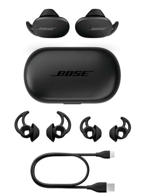 BOSE. Auriculares True Wireless - Bose QuiteComfort, 6h, Resistencia IPX4, Control táctil, Bluetooth, Negro
