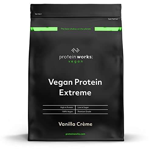 Proteína Vegana Extreme | Crema De Vainilla | 100% A Base De Plantas | Mezcla de 5 Proteínas | THE PROTEIN WORKS | 500g