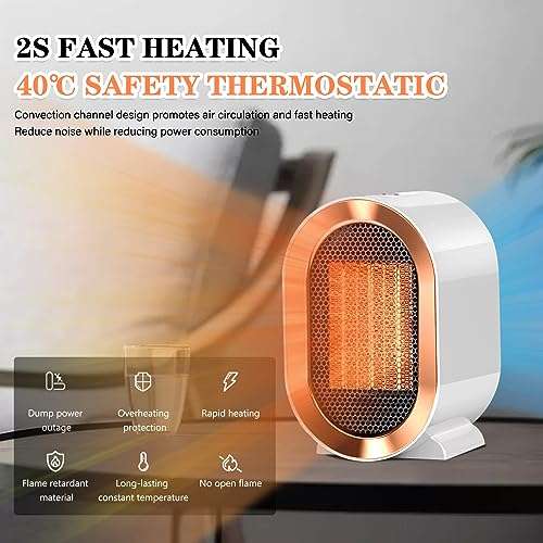 Calefactor Bajo Consumo, 2S Calienta Rápido + 2 Modos » Chollometro