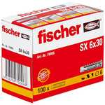 fischer - Tacos pared para hormigón SX 6x30 (100 uds)