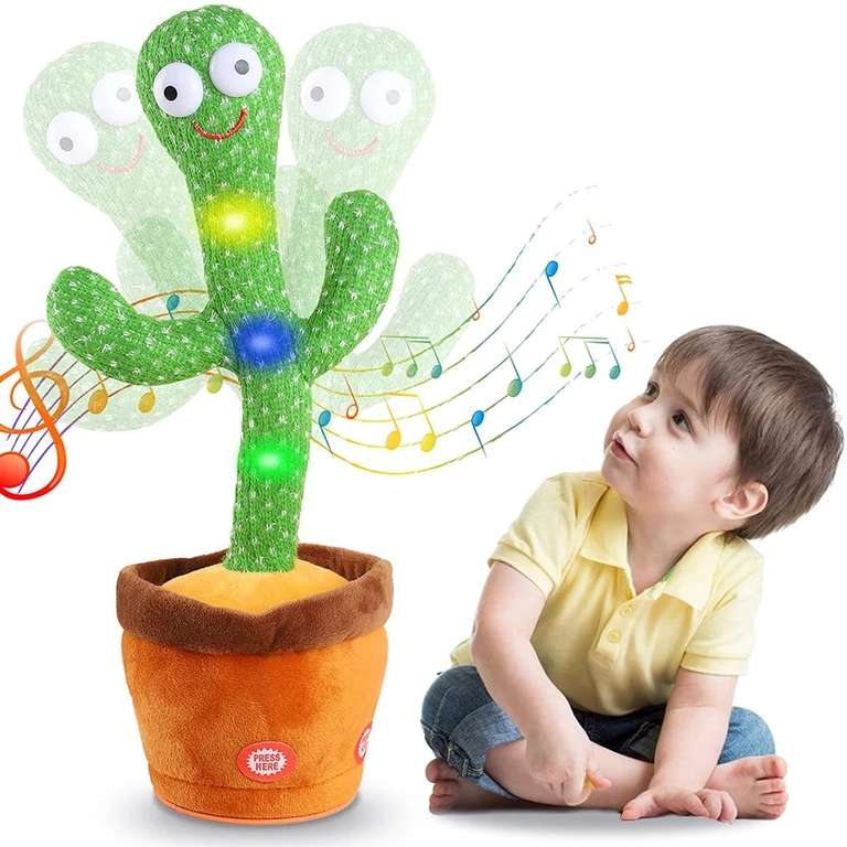 Peluche Cactus Bailarín que habla y emite sonidos (Desde versión web)