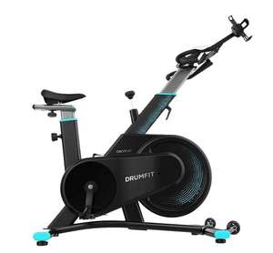 Bicicleta estática - Cecotec DrumFit Indoor 7000 Magno, Pantalla LCD, MagnetSystem, Negro y Verde