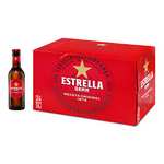 Damm - Cerveza Estrella Damm, Caja de 72 Botellas 25cl (comprando 3 packs de 24u)