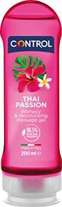 Control Gel Thai Passion 2 en 1 - Gel de Masaje Corporal con Aroma a Especias Florales - 200 ml