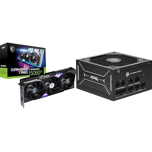 MSI RTX 5060 Ti 8G Gaming Trio OC + MAG A650GLS PCIE5