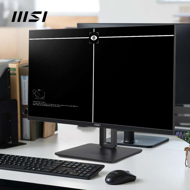 MSI Pro MP251P Monitor de Oficina Full HD de 24,5 Pulgadas, Panel IPS 1920 x 1080, 100 Hz, Altavoces Integrados, Ajustable en 4 posiciones