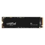 Disco Duro SSD Interno Crucial P3 1TB PCIe Gen 3 x4 NVMe M.2 (Cupon 2º Compra)