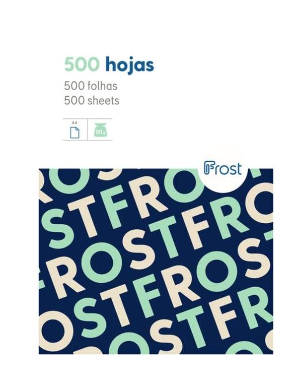 Folios A4 - Paquete 500 Hojas 80 Gramos A4 Frost