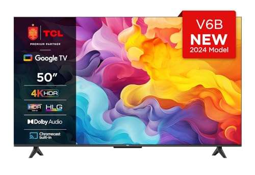 TCL 50V6B 50" 4K Ultra HD, HDR TV, Smart TV Powered by Google TV