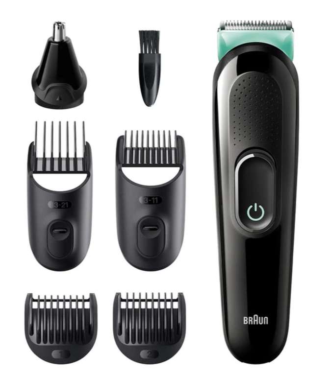 Recortadora de barba y cortapelos Braun MGK3321 kit 6 en 1 (Tb Amazon)