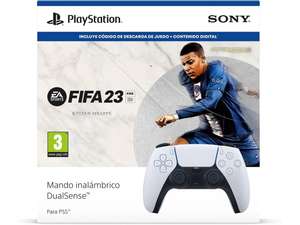 Mando PS5 SONY Dualsense Blanco + Juego FIFA 23 (Código de Descarga en la Caja)