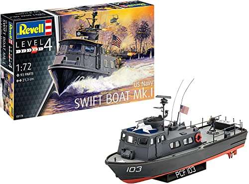 Maqueta Revell 05176 del US Navy Swift Boat MK.I a escala 1:72 de nivel 4