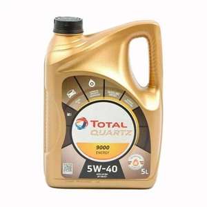 Aceite Total Quartz 9000 Energy 5W40 5L (Total 217269) - Sintético de Alta Calidad para Motores Gasolina y Diésel de Coche