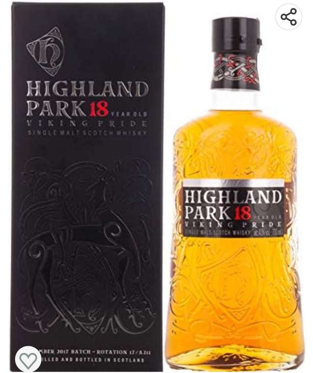Highland Park Viking Pride 18 Años Single Malt Whisky Escoces, 43% - 700 ml