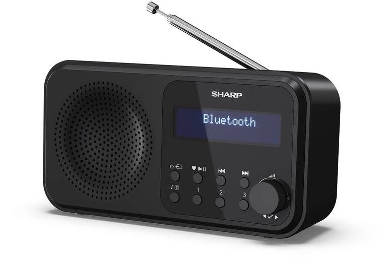 Sharp DR-P420(BK) Tokyo Dab+, FM Portable Digital Radio with RDS