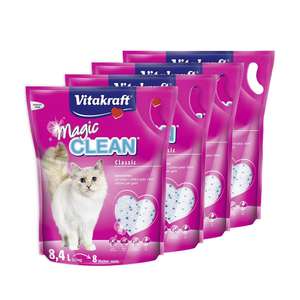 VITAKRAFT - Magic Clean Arena de sílice para gatos (Pack 4x8,4L) |