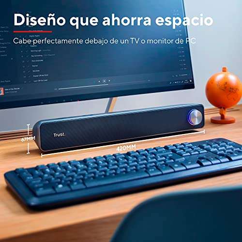 Trust Arys Barra de Sonido para PC/Ordenador Portátil