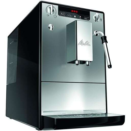 Melitta Solo&Milk E953-102, Cafetera Superautomática con Sistema de Leche, Molinillo, 15 Bares, Café en Grano, Limpieza Automática