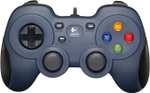 Logitech F310 Gamepad con Cable USB para PC | Mando Compatible con Juegos Clásicos y Modernos | Diseño Tipo Consola | Azul y Gris