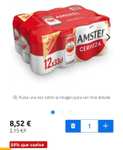 (0,24€/ud) - 174 latas de Cerveza Amstel/Cruzcampo Carrefour + 64,31€ de Cheque