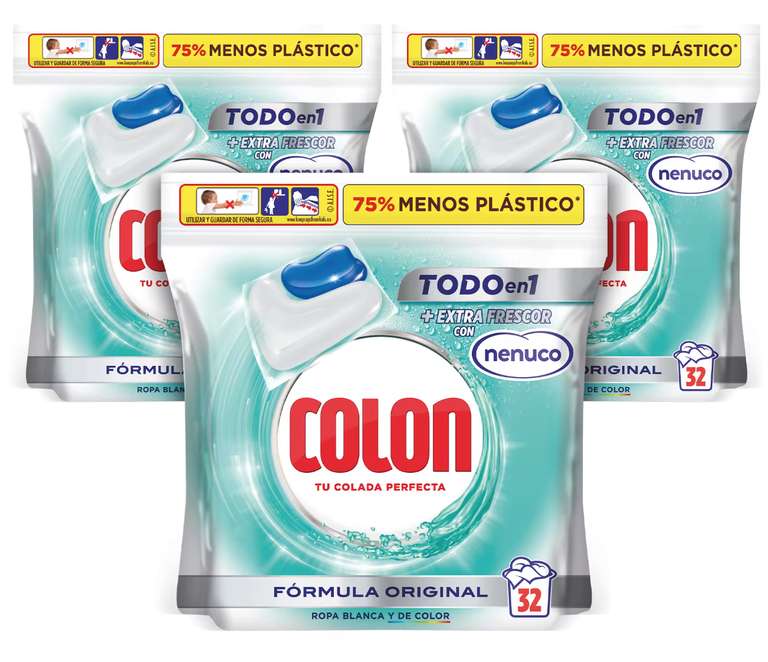 96X Pastillas Colon Nenuco Detergente [12,59€ NUEVO USUARIO]