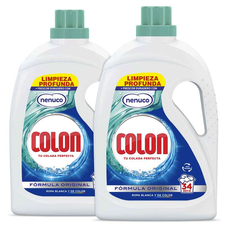 Colon Nenuco Detergente para la lavadora Gel 68 lavados (2x34 lavados)