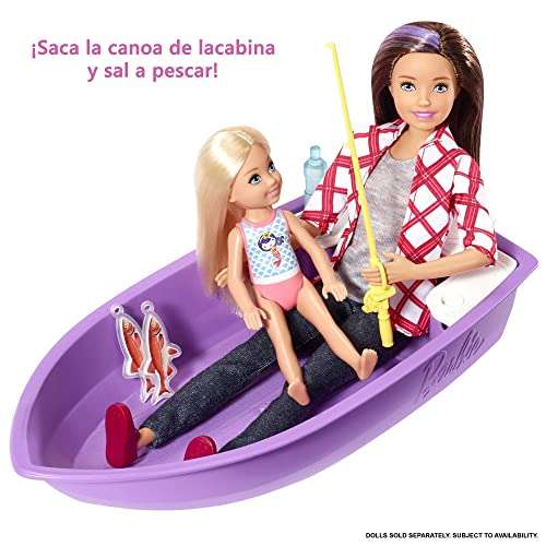 Barbie DreamCamper 3 en 1 - Autocaravana Transformable - Con Piscina, Camioneta y Barca