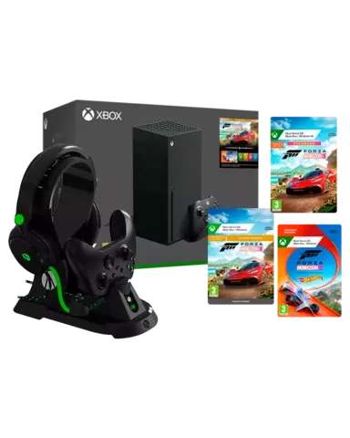 Xbox Series X + Pack Forza Horizon 5 + Estación de Carga Mando + Auricular Ultimate