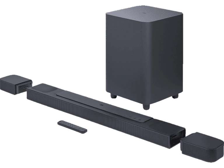 Barra de sonido - JBL Bar 800, Bluetooth, Subwoofer, 720 W, Canales 5.1.2, Negro