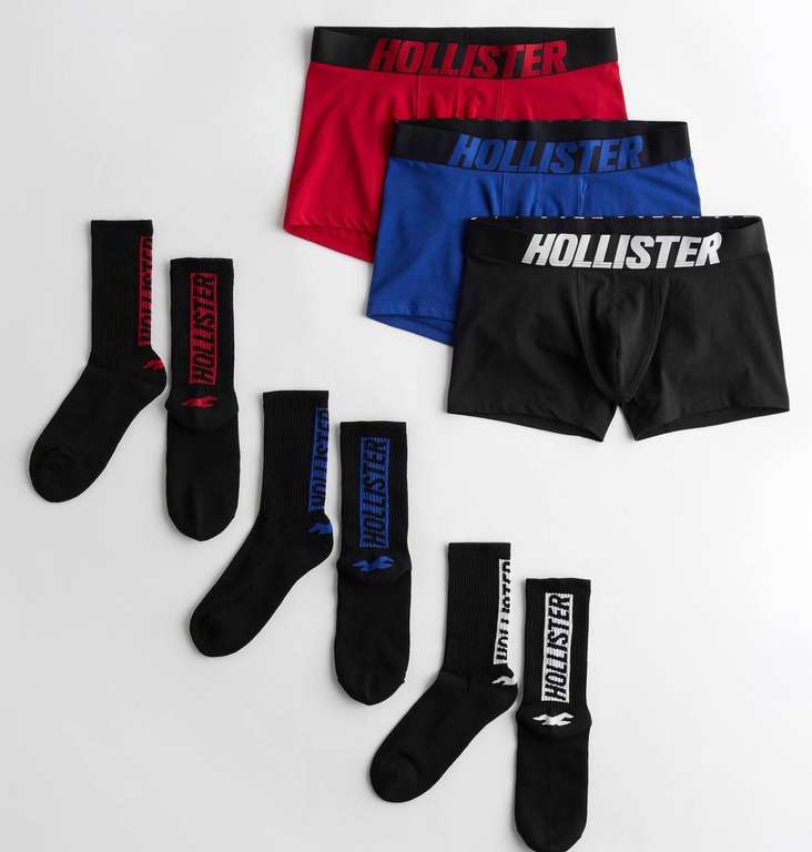 PACK CALCETINES Y CALZONCILLOS BOXER HOLLISTER