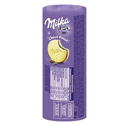 3x Milka Choco Pause Galletas Rellenas de Crema de Chocolate 260g [1.56€/ud]